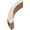 Ekena Millwork 5-inch W x 18-inch D x 18-inch H Lafayette Rough Cedar Woodgrain TimberThane Knee Brace, Primed BRCUR05X18X18LFTRCPR - alternate 4